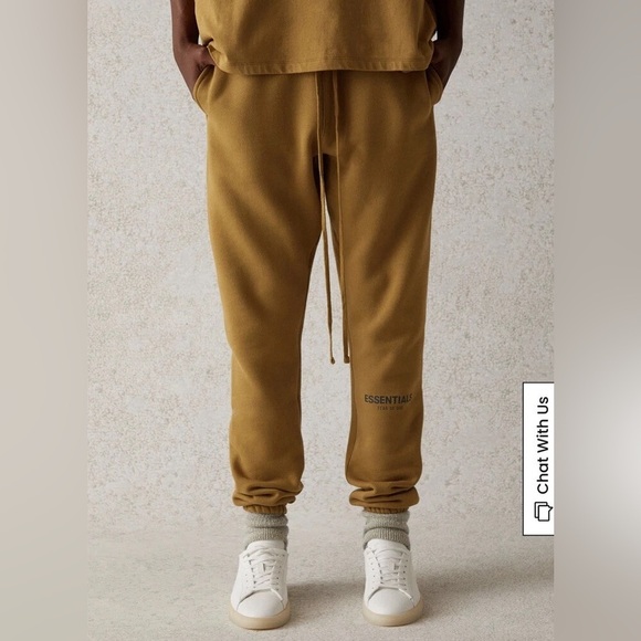 Fear of God Essentials Amber Fleece Lounge Pants, Size S - Picture 1 of 12